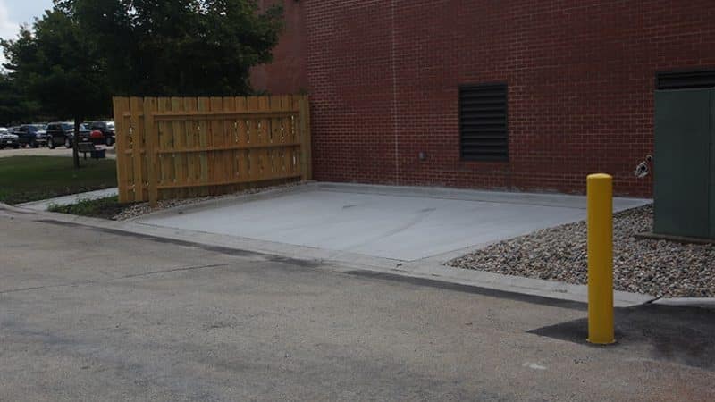 Dumpster Pad construction contractor